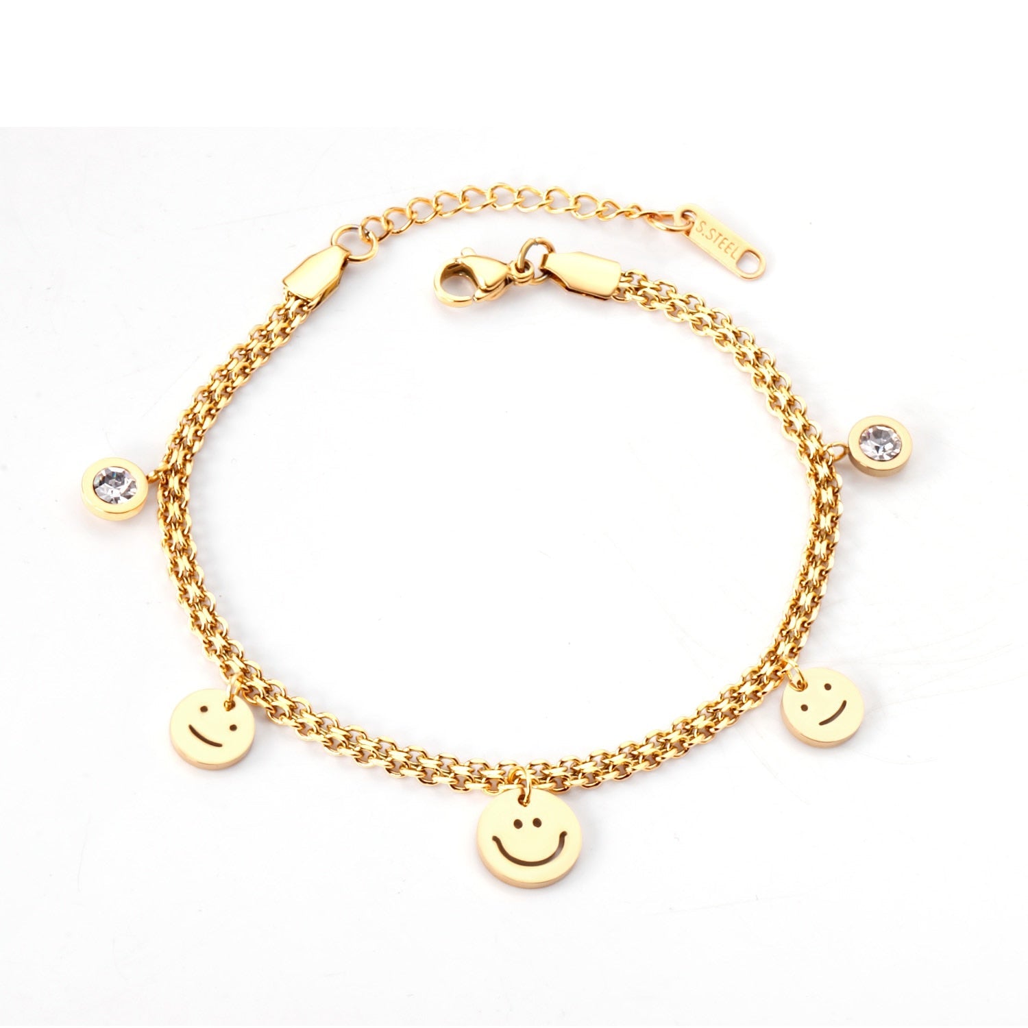 2022 Office Ladies Decor Heart Bracelets Charm Steel Gold Girls Chunky Chain Braclet For Women Valentines Gift Hand asonjewelry
